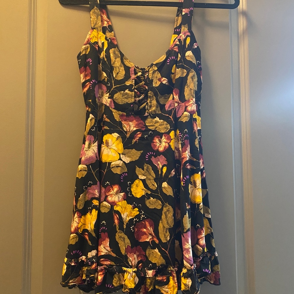 Free People floral mini dress